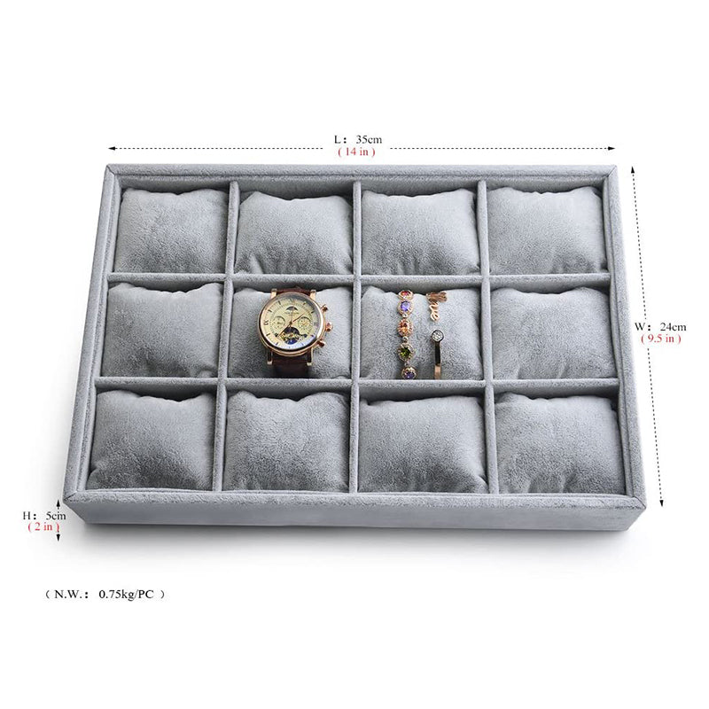 Bracelet Bangle Watch Organizer Jewelry Tray with Adjustable Pillow P0010901