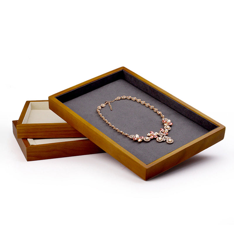 Stackable Solid Wood Jewelry Storage Display Tray P049
