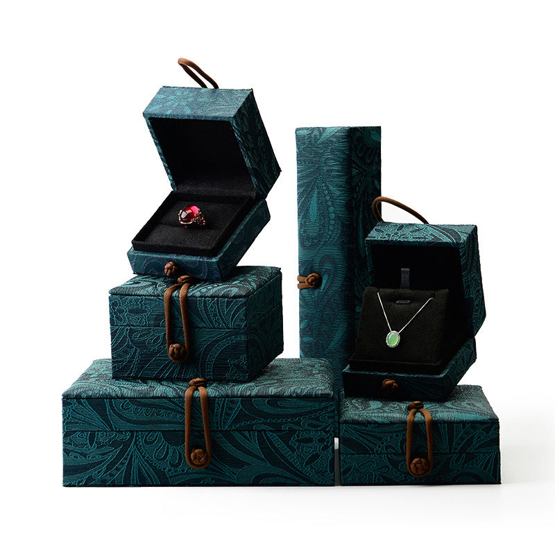 Silk Embroidered Jewelry Gift Box H034
