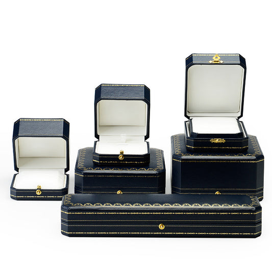 Royal Blue Octagonal Jewelry Gift Box H041