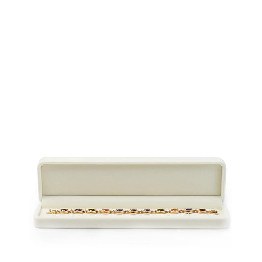 White Velvet Anniversry Bracelet/Chain Box H04505