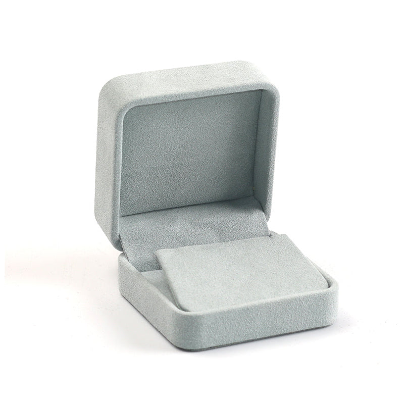 Ice Blue Microfiber Earring Gift Box H060