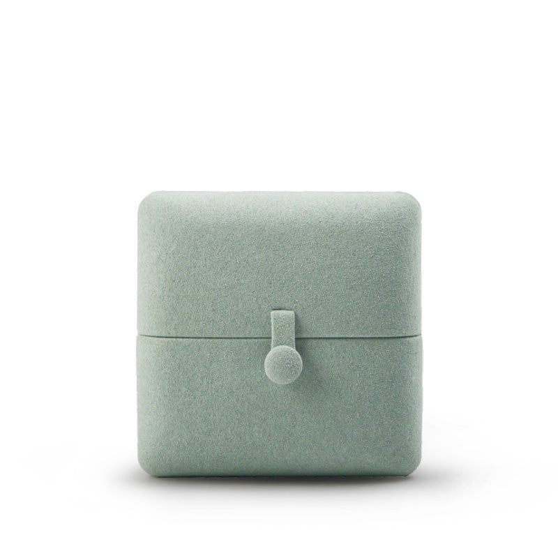 Green Microfiber Ring Gift Box H064