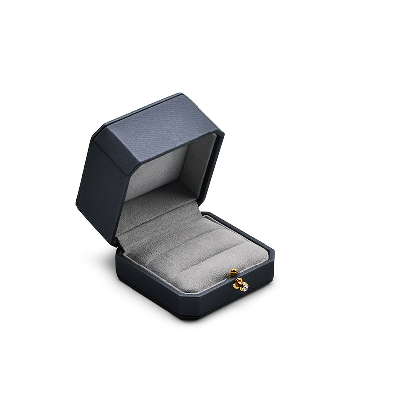 Octagonal PU Leather Jewelry Gift Box H076