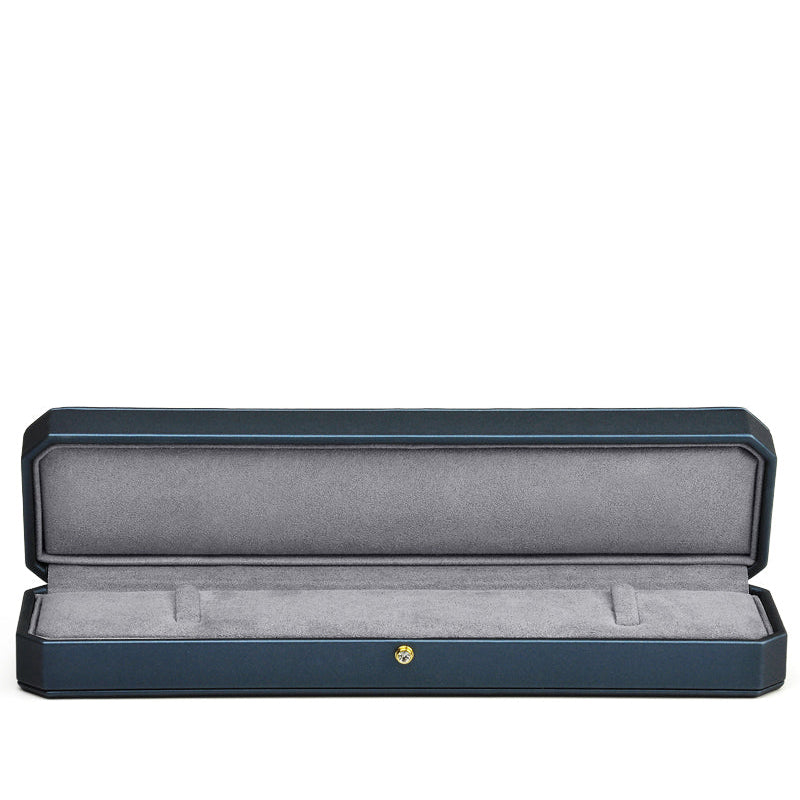 Blue PU Leather Bracelet Chain Gift Box H083