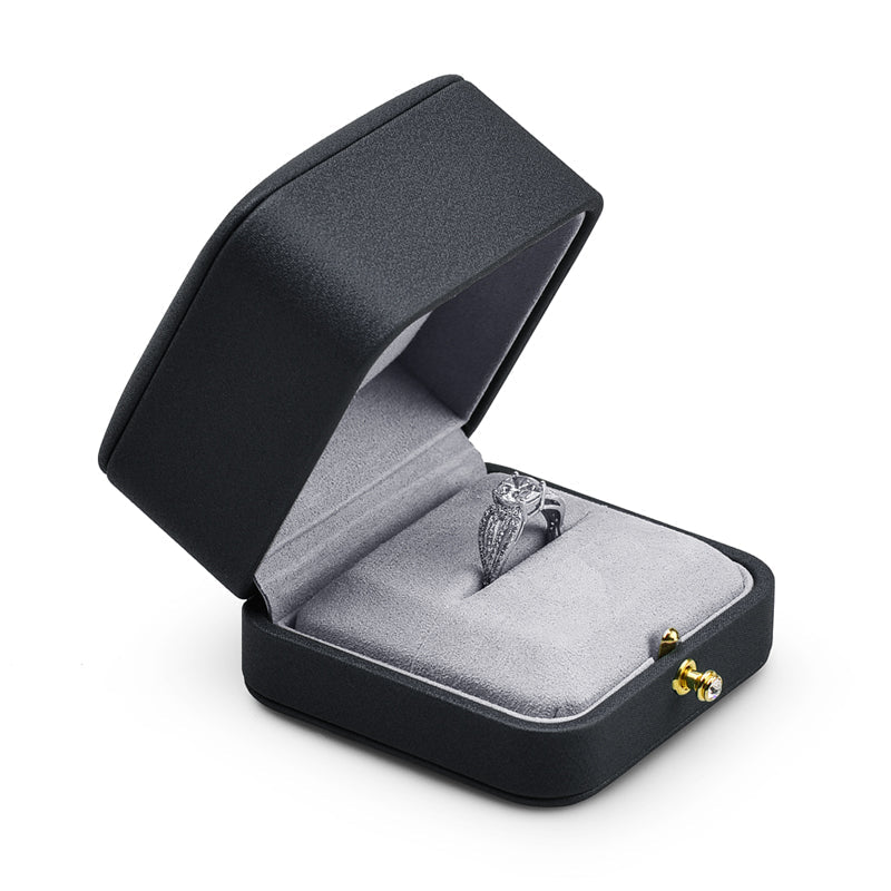 Black PU Leather Proposal Bangle Gift Box H101