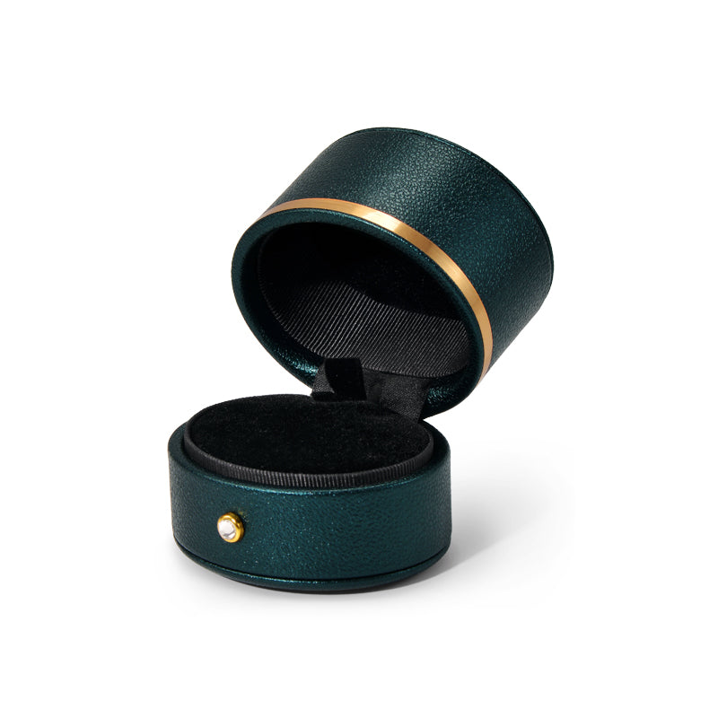 Green Leather Multifunctional Ring Box H117