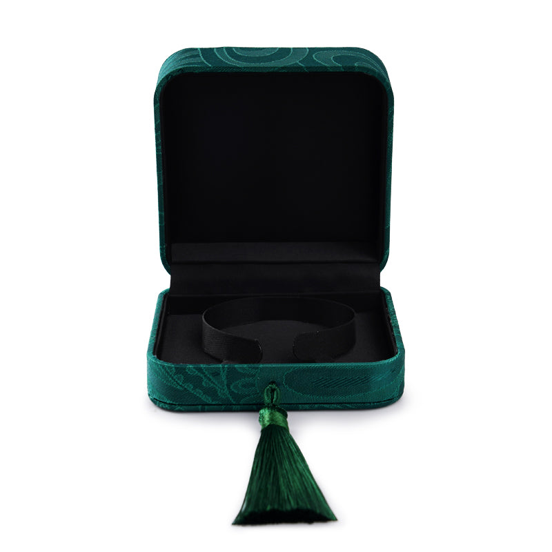 Green Silk Tassel Jewelry Gift Box H122