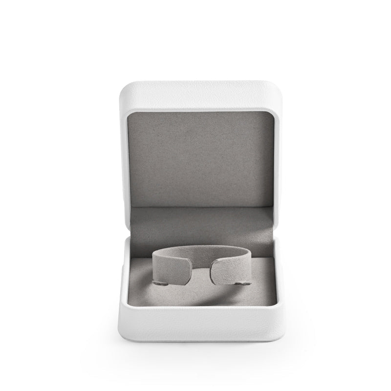 White PU Leather Earring Gift Box H123