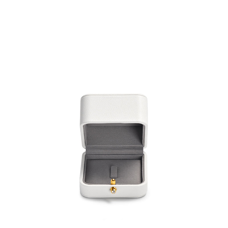 White PU Leather Earring Gift Box H126