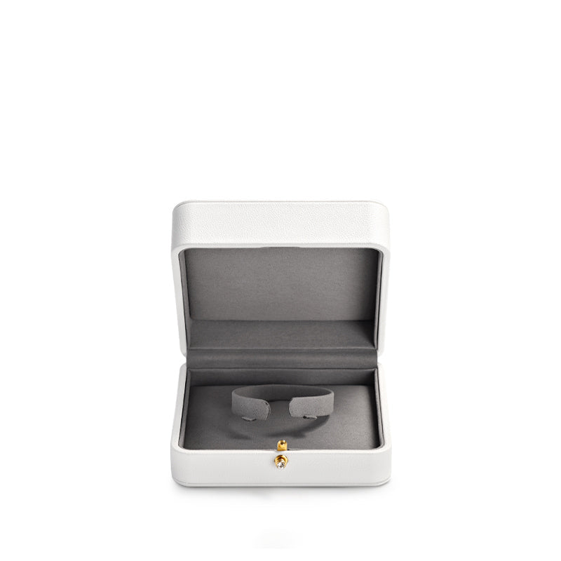 White PU Leather Earring Gift Box H126