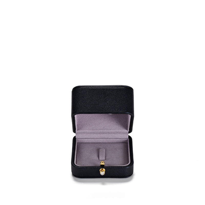 Black PU Leather Earring Gift Box H127