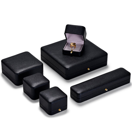 Black PU Leather Jewelry Packaging Gift Box H127