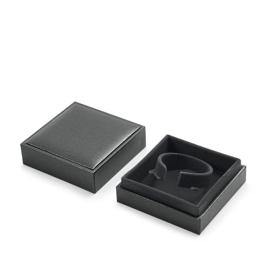 Black Leather Paper Bangle Box H133