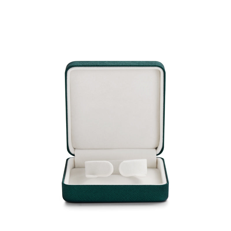 Luxury Green Leatherette Ring Box H135