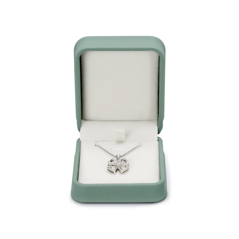 Green PU Leather Plush Ring Jewelry Box H145