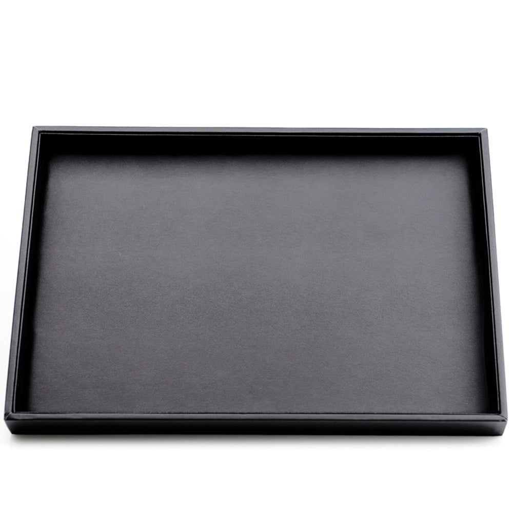 Black PU Leather Jewelry Display Tray P017