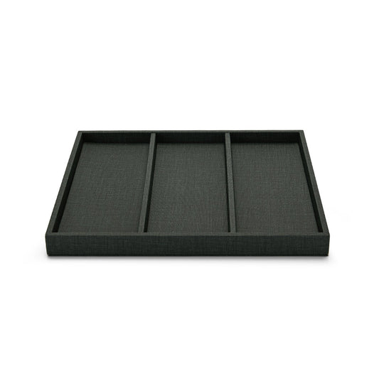 PU Leather 1:3 Compartment Jewelry Display Tray P100
