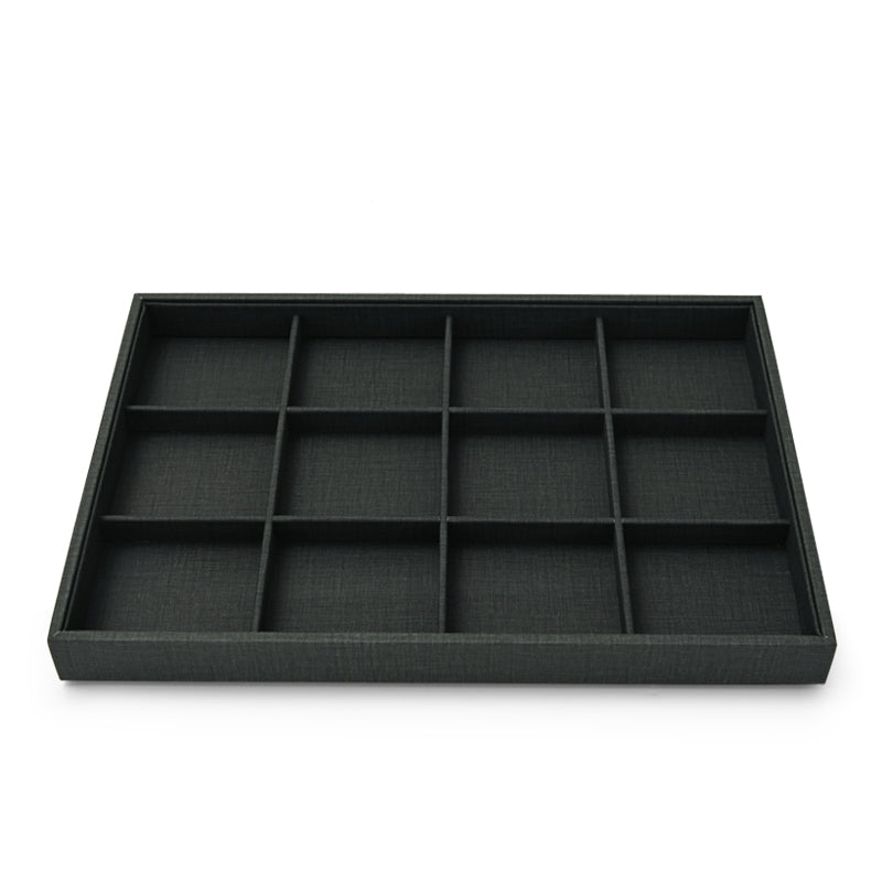 Stackable PU Leather Jewelry Display Tray P101