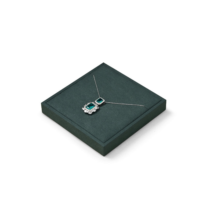 Blue Microfiber Ring Necklace Pendant Earring Display Tray P136