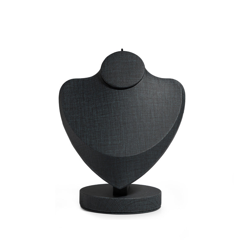 PU Leather Necklace Bust Window Counter Display Stand PU075