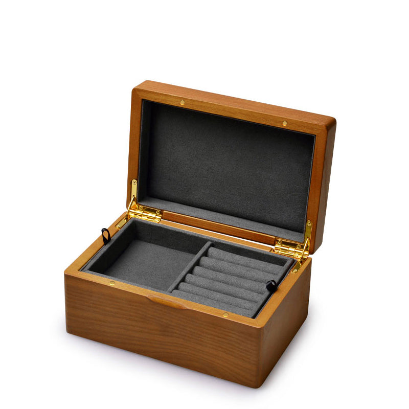 Exquisite Solid Wood Jewelry Storage Gift Box With Double Layer Design SM151