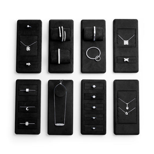 Black Microfiber Jewelry Display Set TT070