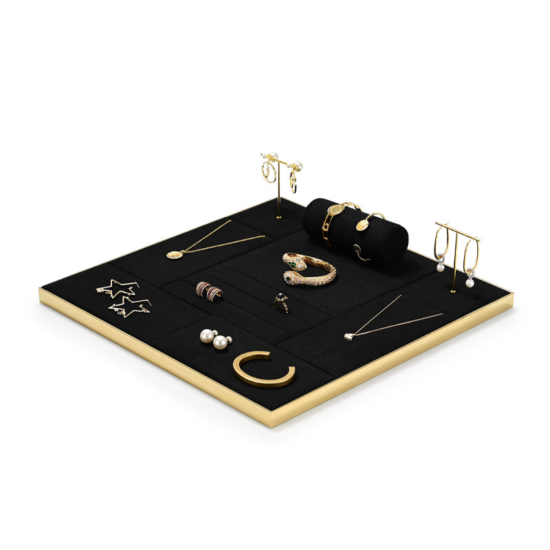 Black Microfiber Jewelry Display Set TT124