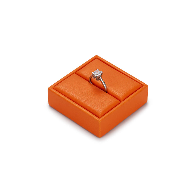 Orange PU leather jewelry display set TT139