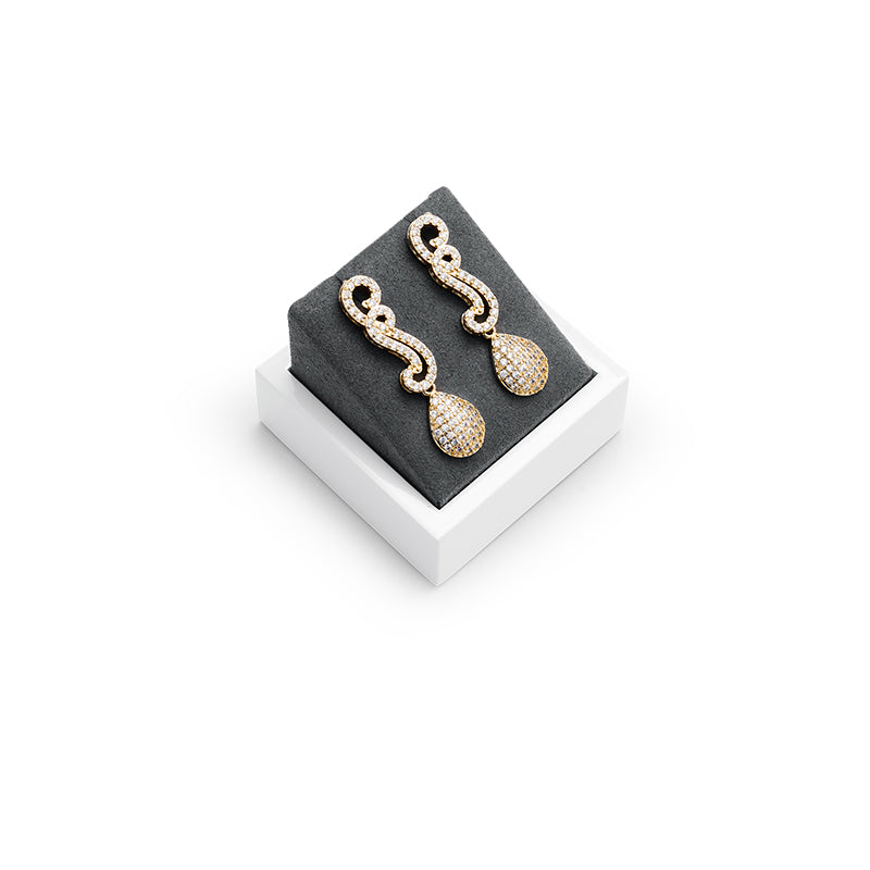 Gray Microfiber Ring Necklace Jewelry Display Set TT146