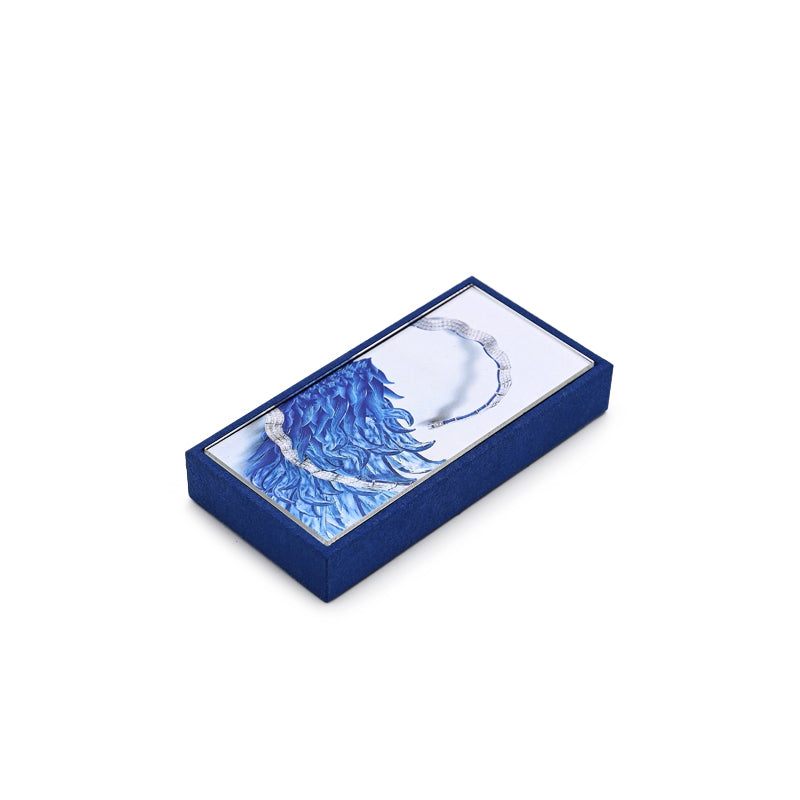 Blue Microfiber Jewelry Display Set TT147
