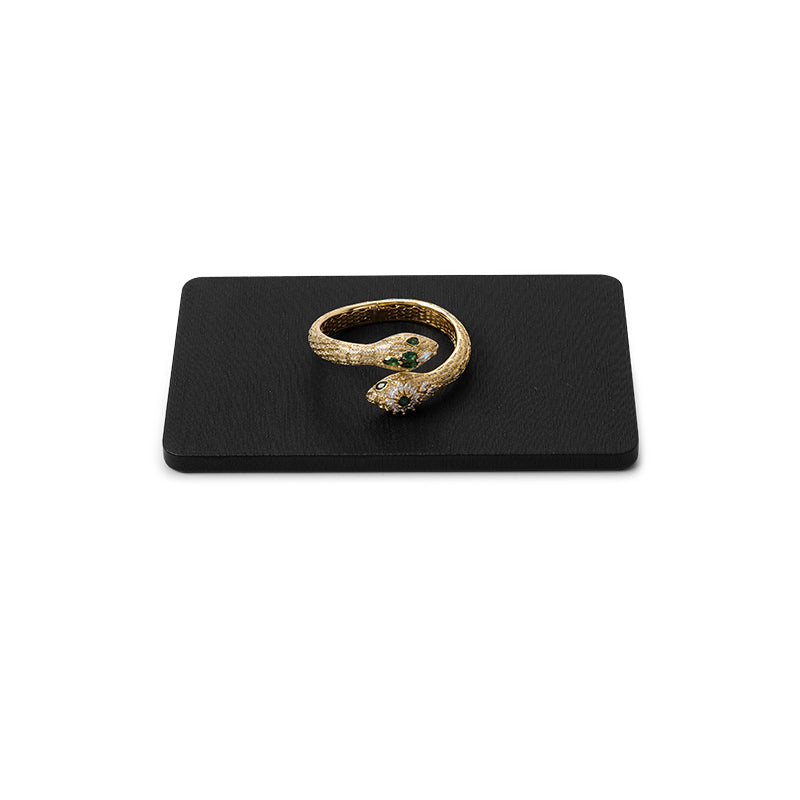 Black PU Leather Necklace Bracelet Holder Display Set TT174