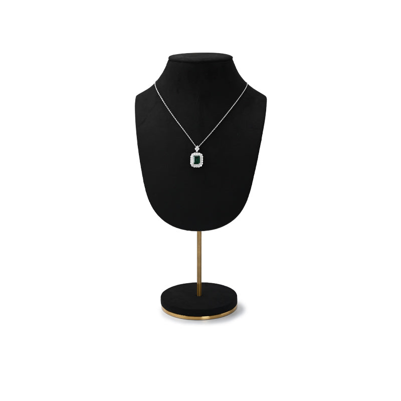 Black Microfiber Earrings Ring Watch Jewelry Display Set TT211