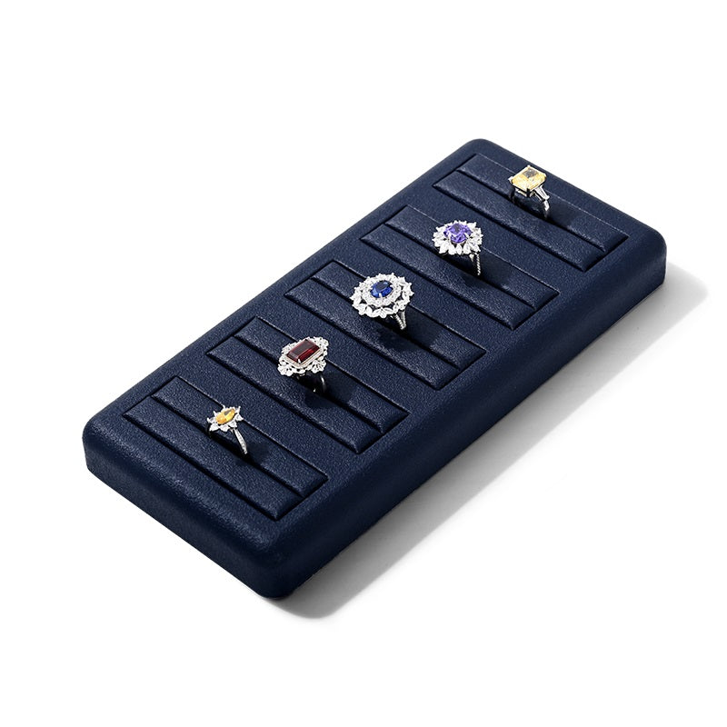 Blue Rings Necklace Bracelet Jewelry Display Set TT237
