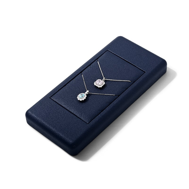 Blue Rings Necklace Bracelet Jewelry Display Set TT237