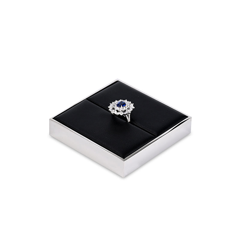 Black Ring Pendant Necklace Jewelry Display Set TT253