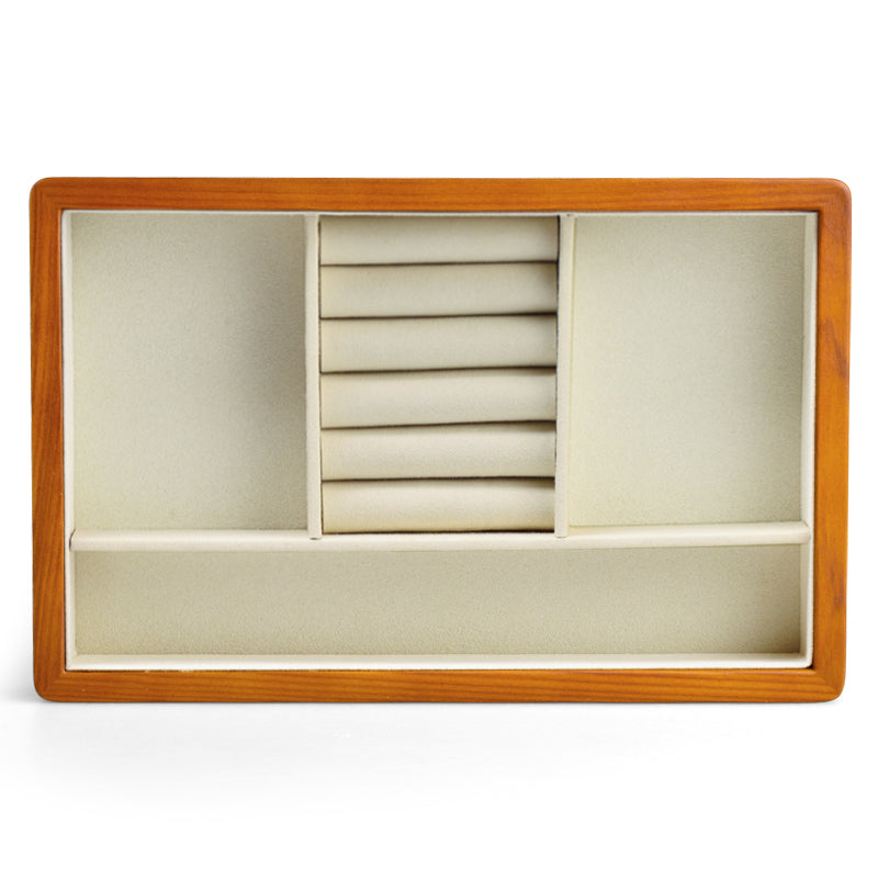 Solid Wood DIY Stackable Jewelry Storage Case X028